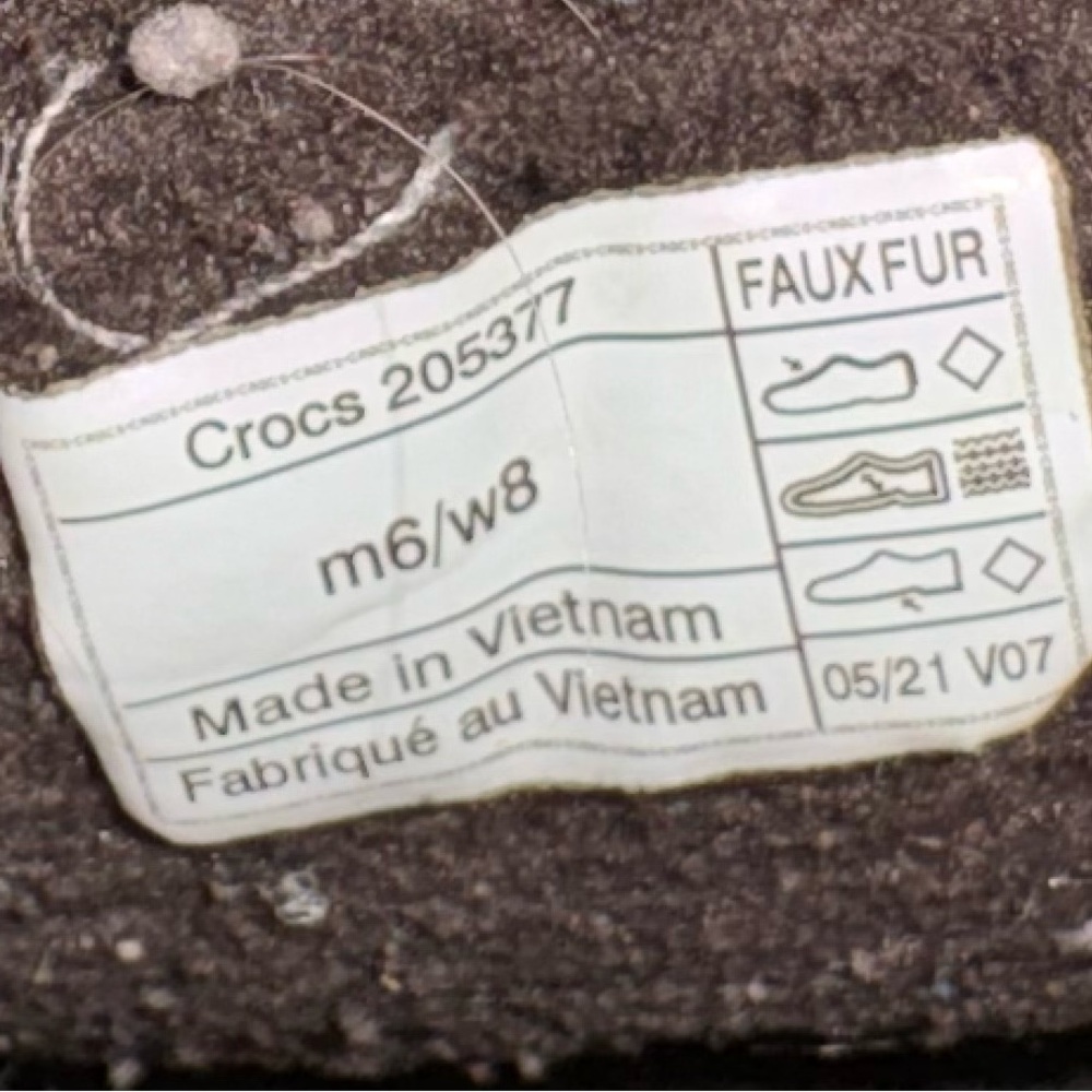 Crocs Faux Fur Lined Clogs - Brown